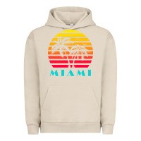 Pigment French Oak miami 80s sunset Urban Hoodie - linhVisuals