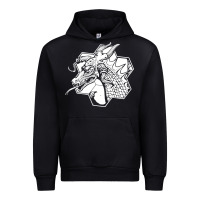 Black the fantasy trip megahex dragon Urban Hoodie - linhVisuals