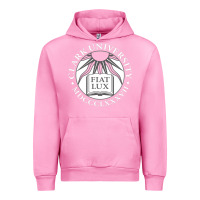 Fuchsia Pink clark university Urban Hoodie - linhVisuals
