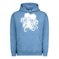Pigment Pebble Blue the fantasy trip  octopus Urban Hoodie - linhVisuals