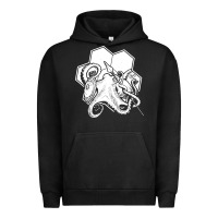 Pigment Black the fantasy trip  octopus Urban Hoodie - linhVisuals
