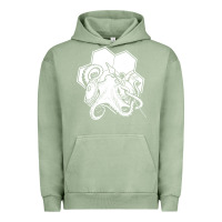 Pigment Oil Green the fantasy trip  octopus Urban Hoodie - linhVisuals