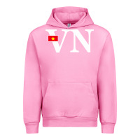 Fuchsia Pink Vietnam Flag and Country Initials Urban Hoodie - linhVisuals