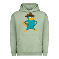 Pigment Oil Green phineas and ferb, agent p, perry the platypus Urban Hoodie - linhVisuals