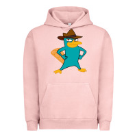 Pigment Salmon phineas and ferb, agent p, perry the platypus Urban Hoodie - linhVisuals
