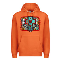 Carrot Christmas cross with background Premium Hoodie - Jasminsmagicworld
