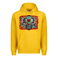 Lemon Christmas cross with background Premium Hoodie - Jasminsmagicworld