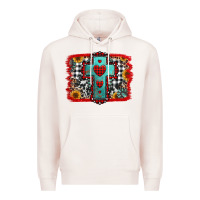 Pale Pink Christmas cross with background Premium Hoodie - Jasminsmagicworld