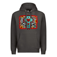 Smoke Christmas cross with background Premium Hoodie - Jasminsmagicworld
