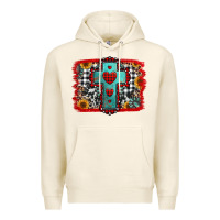 Tofu Christmas cross with background Premium Hoodie - Jasminsmagicworld