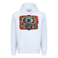 White Christmas cross with background Premium Hoodie - Jasminsmagicworld