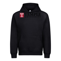 Black The temple university Urban Hoodie - linhVisuals