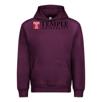 Mauve Wine The temple university Urban Hoodie - linhVisuals