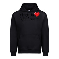 Black Virginia Is For Lovers Urban Hoodie - linhVisuals