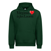 Forest Green Virginia Is For Lovers Urban Hoodie - linhVisuals