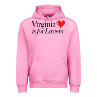 Fuchsia Pink Virginia Is For Lovers Urban Hoodie - linhVisuals
