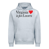 Heather Grey Virginia Is For Lovers Urban Hoodie - linhVisuals