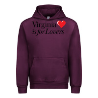 Mauve Wine Virginia Is For Lovers Urban Hoodie - linhVisuals
