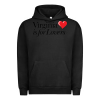 Pigment Black Virginia Is For Lovers Urban Hoodie - linhVisuals