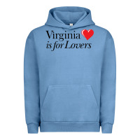 Pigment Pebble Blue Virginia Is For Lovers Urban Hoodie - linhVisuals