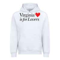 White Virginia Is For Lovers Urban Hoodie - linhVisuals