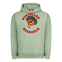 Pigment Oil Green Ayatollah Assahola Urban Hoodie - linhVisuals