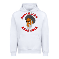 White Ayatollah Assahola Urban Hoodie - linhVisuals
