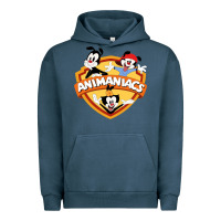 Pigment Midnight Navy animaniacs funny cats cartoon Urban Hoodie - linhVisuals