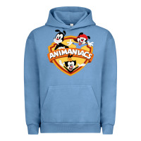 Pigment Pebble Blue animaniacs funny cats cartoon Urban Hoodie - linhVisuals