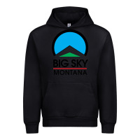 Black Big Sky Montana Champion Urban Hoodie - linhVisuals