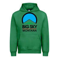 Emerald Big Sky Montana Champion Urban Hoodie - linhVisuals