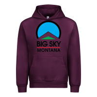 Mauve Wine Big Sky Montana Champion Urban Hoodie - linhVisuals