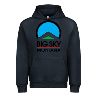Navy Big Sky Montana Champion Urban Hoodie - linhVisuals