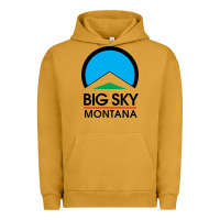 Pigment Peanut Butter Big Sky Montana Champion Urban Hoodie - linhVisuals