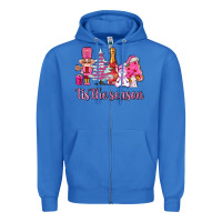 True Royal tis the season pink christmas Zipper Hoodie - AdoDesignShop