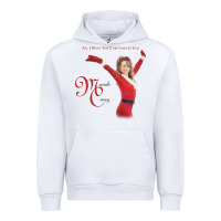 White Mariah Carey Merry Christmas vintage retro Urban Hoodie - linhVisuals