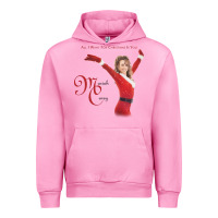 Fuchsia Pink Mariah Carey Merry Christmas vintage retro Urban Hoodie - linhVisuals