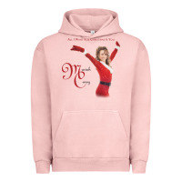 Pigment Salmon Mariah Carey Merry Christmas vintage retro Urban Hoodie - linhVisuals