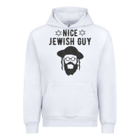 White nice jewish guy funny gifts for hanukkah Urban Hoodie - linhVisuals