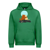 Emerald two cats Urban Hoodie - linhVisuals