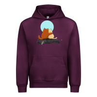 Mauve Wine two cats Urban Hoodie - linhVisuals