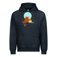 Navy two cats Urban Hoodie - linhVisuals