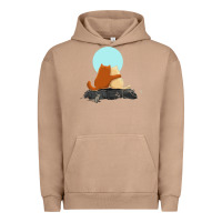 Pigment Burro two cats Urban Hoodie - linhVisuals