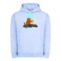 Pigment Grape Ice two cats Urban Hoodie - linhVisuals