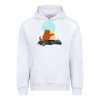 White two cats Urban Hoodie - linhVisuals