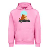 Fuchsia Pink two cats Urban Hoodie - linhVisuals