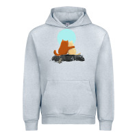 Heather Grey two cats Urban Hoodie - linhVisuals