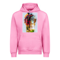 Fuchsia Pink messi and ronaldo Urban Hoodie - linhVisuals