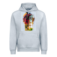 Heather Grey messi and ronaldo Urban Hoodie - linhVisuals