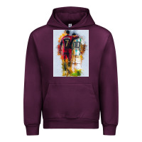 Mauve Wine messi and ronaldo Urban Hoodie - linhVisuals